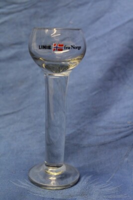 Schnapsglas Stamper  Line fra Norge original Vintage Sammler