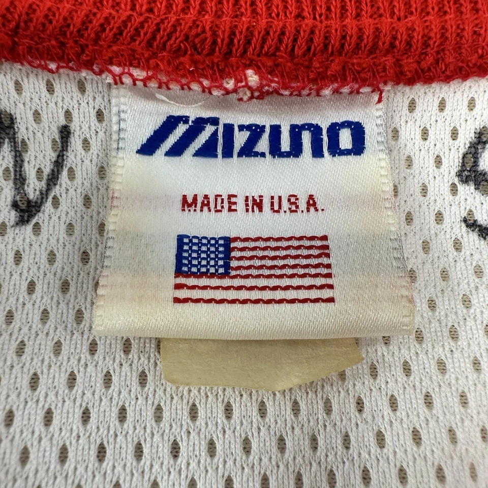 Vintage MIZUNO - Red Pullover 1/4 Zip Long Sleeve Windbreaker Size Large A51 - Image 4 of 4