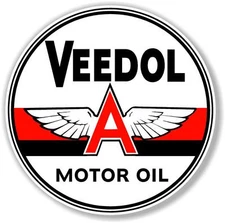 (FLYI-3) 3" FLYING A VEEDOL GASOLINE OIL VINYL DECAL FOR MAKING SIGN