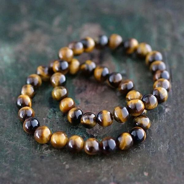 Fashion Tiger Eye Beads 6/8/10/12mm Natural Stone Bracelet for Women Men Jewelry - Image 4 of 4