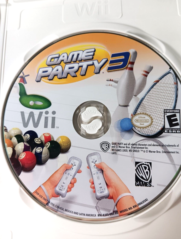 Game Party 3 Nintendo Wii 2009 883929098699 eBay