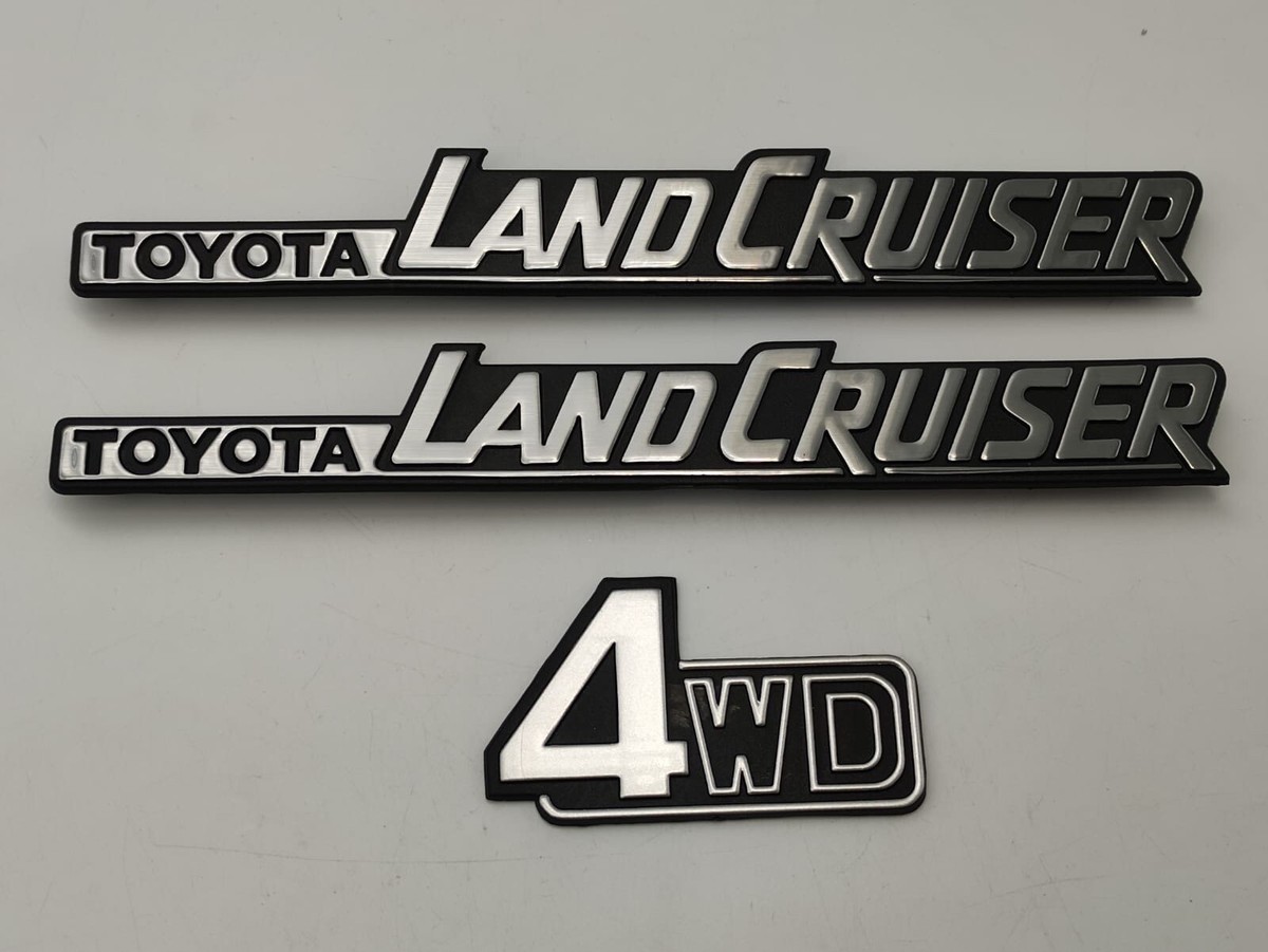 1981-1990 Toyota Land Cruiser BJ60 FJ60 Emblem Set Fits 