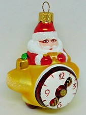 Hand-Blown Glass Ornament Santa Plane Christmas Tree Decoration Ukraine 2019