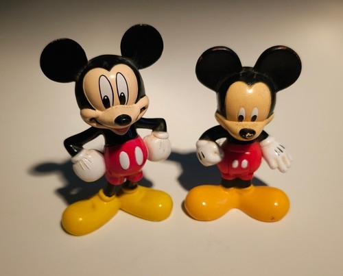 7x Vintage Figures Disney Mickey Minnie Mouse Snoopy Jazz Man Tetley Toy Statues - Foto 9 di 18