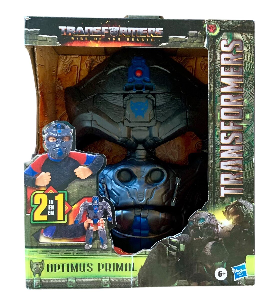 Optimus Primal 2-in-1 Mask & Action Figure - Transformers Rise of the Beasts