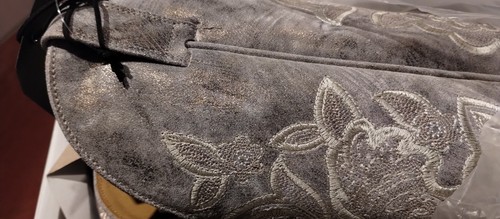Shyanne Sienna Metalico Western Boot Tan Womens Size 8 Medium (READ DESCRIP) - Picture 3 of 7