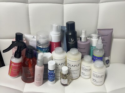 Full size high end brand new hair product lot! IGK, OLAPLEX, Living Proof & More