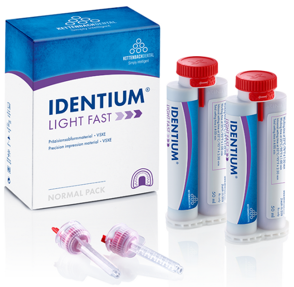 IDENTIUM LIGHT FAST SET KETTENBACH 2x50ml. DENTAL IMPRESSION MATERIAL