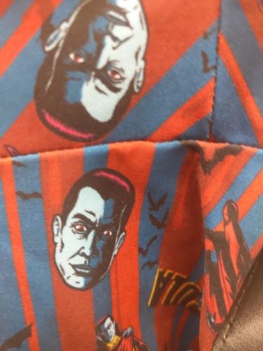Unique Vintage X Universal Monsters DRACULA Print Dress XS PETITE HALLOWEEN - 第 7/16 張圖片
