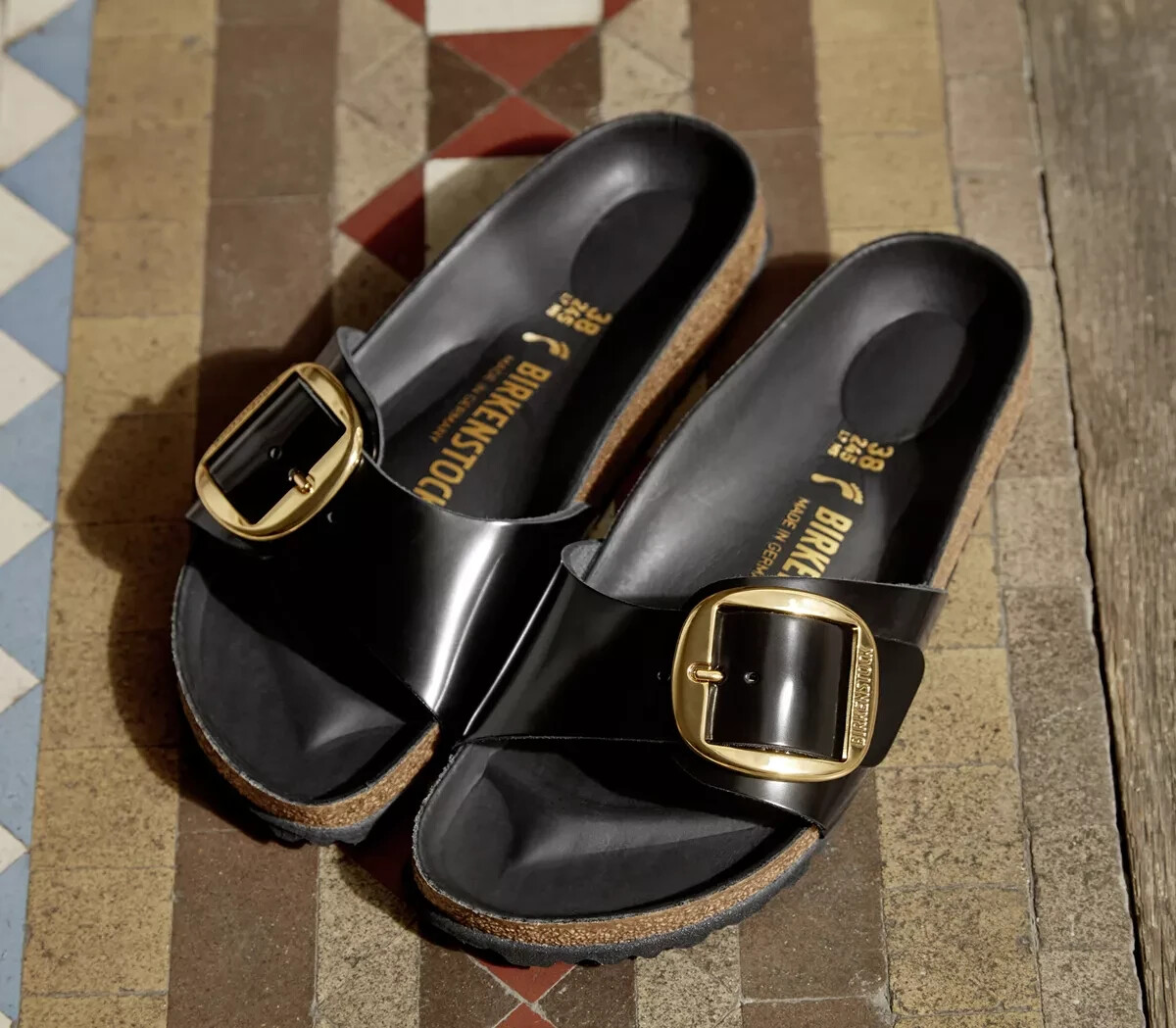 BIRKENSTOCK MADRID BIG BUCKLE 38 ブラック Madrid Big Buckle Oiled Leather Black | BIRKENSTOCK