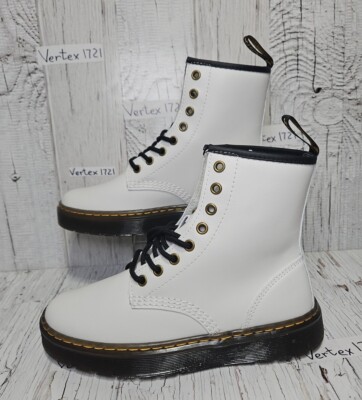 New (No Tags) - Dr. Martens Zavala White Boots – Men’s 7 / Women’s 8 New- Dr. Martens White Leather Boots Womens 8, Mens 7  main image 3