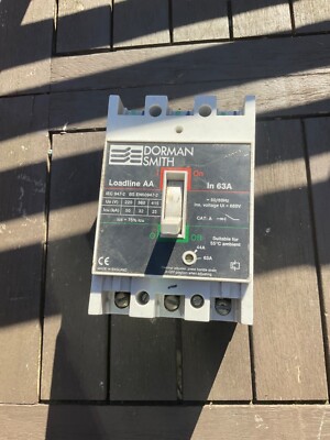 Dorman Smith Loadline MCCB 63 Amp dreipolig 3 Phasen AA LLBAAT63 einstellbar