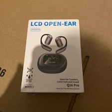 Q16 Pro Over The Ear Earbuds True Wireless LCD Open Earphones USA NEW