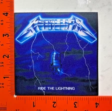 Metallica Ride the Lightning Album Cover Patch Iron-On/Sew-On Rock Band