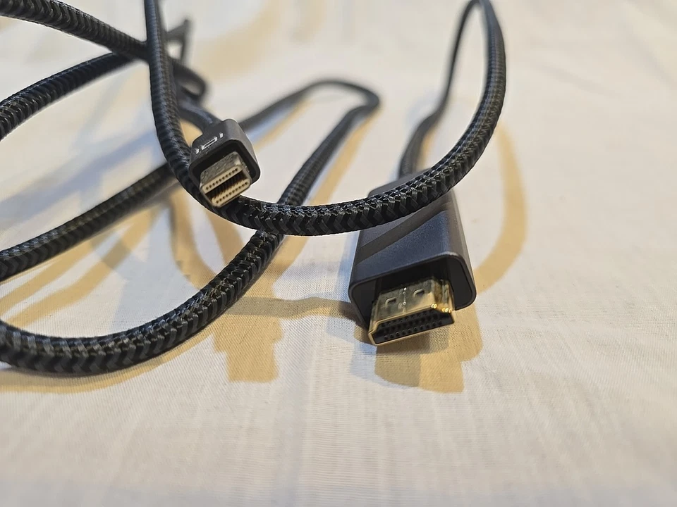 Mini Display Port DP Thunderbolt to HDMI Cable Adapter HD 4K for MacBook 6ft B4 - Image 2 of 3