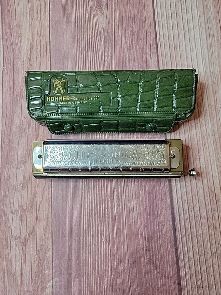Hohner Super Chromonica 270 Harmonica Key C with CASE - Made Hohner Super Chromonica 270 Harmonica Key C with CASE - Made