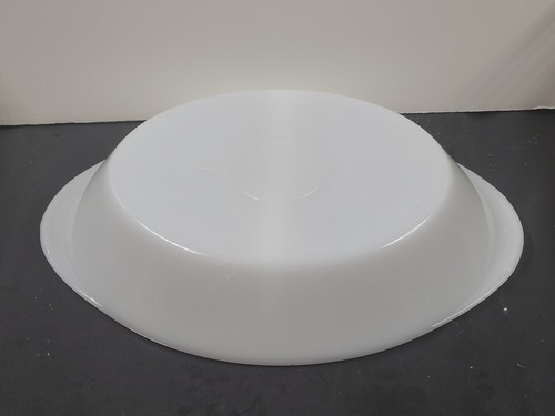 Vintage Atomic Starburst Milk Glass Divided Baking Dish MCM 12" - Picture 7 of 14