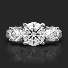 1,50 ct im Labor gezüchteter Diamant-Verlobungsring Rundschliff 18 K...