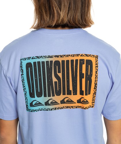 T-shirt maglietta uomo Quiksilver lunga sfumatura manica corta girocollo cotone - Foto 3 di 17