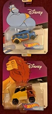 Hot Wheels Disney Character Cars: GENIE & SIMBA Series 4 (2018, Mattel)