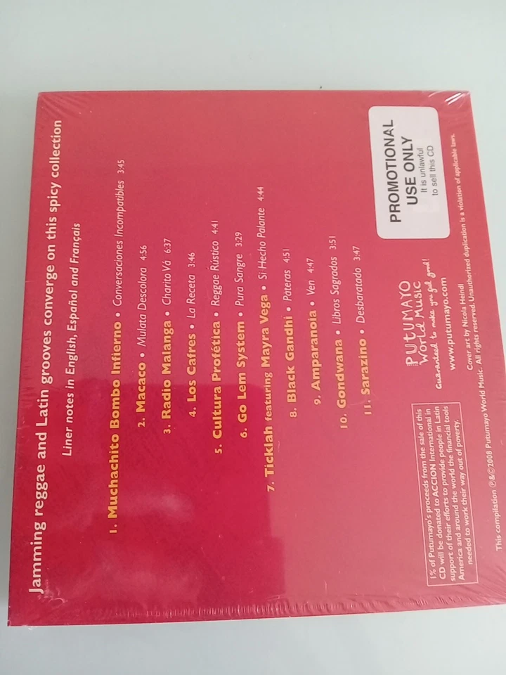 Various Artists : Putumayo Presents Latin Reggae CD (2008) - Photo 2/2