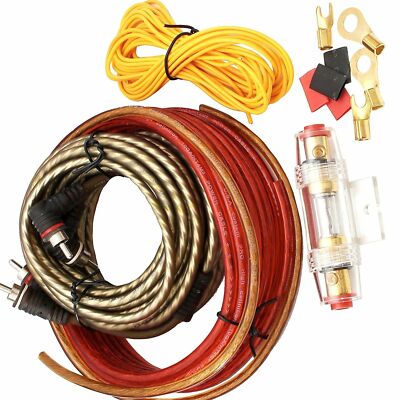 Anschluss Set f. Endstufen Kabelset Verstärker Amplifier Car Auto KFZ hifi Kabel