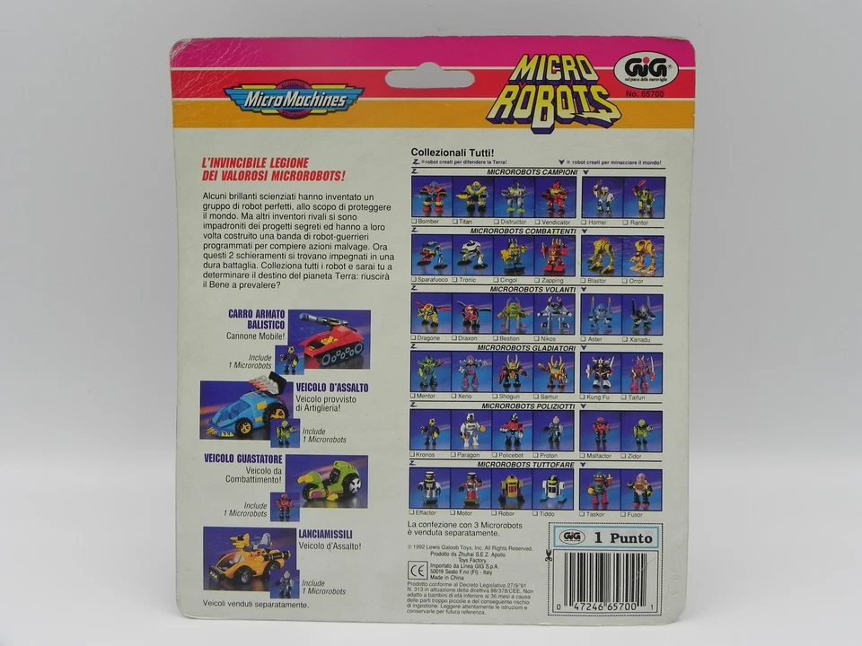 Galoob Zbots Voids Micro Machines Robots Moc Sealed Micromachines Gig Italian #7 - Image 4 of 4