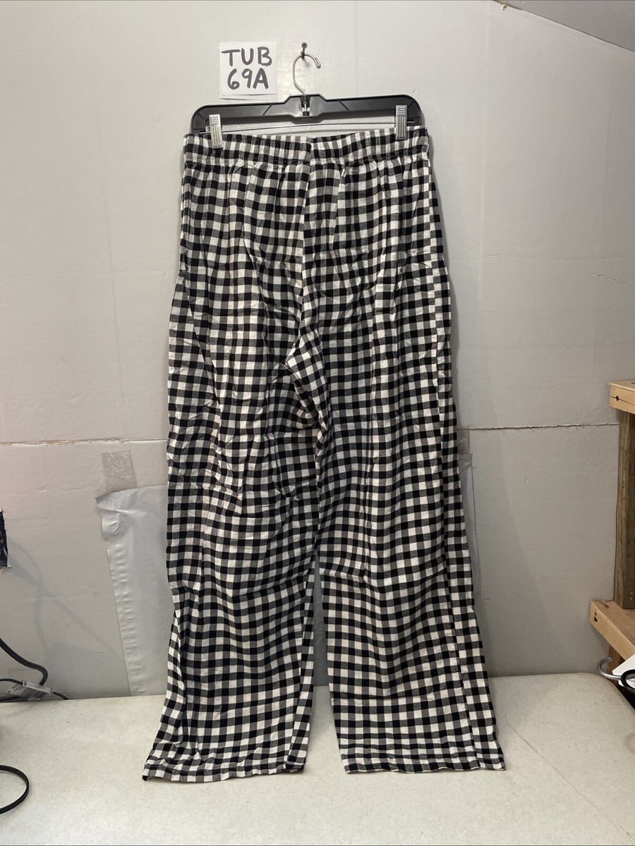 Szizi Water Supply Co Black White Gingham Patterned Pajama