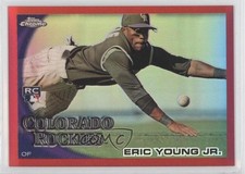 2010 Topps Chrome Red Refractor 23/25 Eric Young Jr #171 8u9