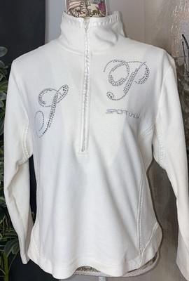 Schöner Fleeceshirt Pullover  Sportalm Karina L 42 mit Strasssteine