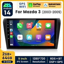 9 For Mazda 3 2003-2009 Android 15 Carplay 64g Car Gps Navi Player Radio Stereo 9 For Mazda 3 2003-2009 Android 15 Carplay 64g Car Gps Navi Player Radio Stereo