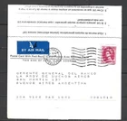 1966 POSTAL CARD WITH PAID REPLY FROM ENGLAND TO ARGENTINA