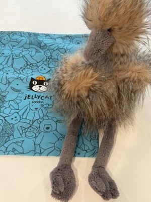 NWT RETIRED Jellycat Odette Ostrich Plush 20” Stuffed Animal w