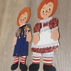 Vtg 1972 Raggedy Ann & Andy 16" Paper Doll Bulletin Hang Ups by Bobbs MerrillCo  — photo 4