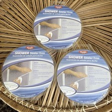 3 x Magic Peel And Stick Caulk 1/2  x 10  White Shower And Wall NIP