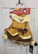New Officially licensed Pokemon Eevee Deluxe kids Dress. XS 3-4