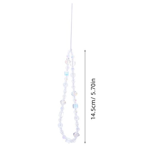 2 Pcs Mobile Phone Ornaments Cellphone Lanyard Chain Beaded Straps - Photo 2 sur 12