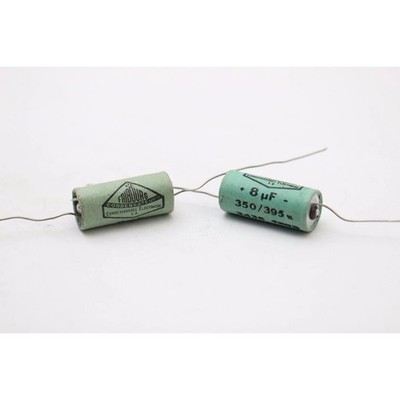 2 x ELEKTROLYTKONDENSATOR FREIBURG 8uF 350V NOS +40%. EST1U108F240320