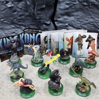 Kaiyodo King Kong Bottle Cap Collection 10 Miniatur Figuren Komplettsatz Neu