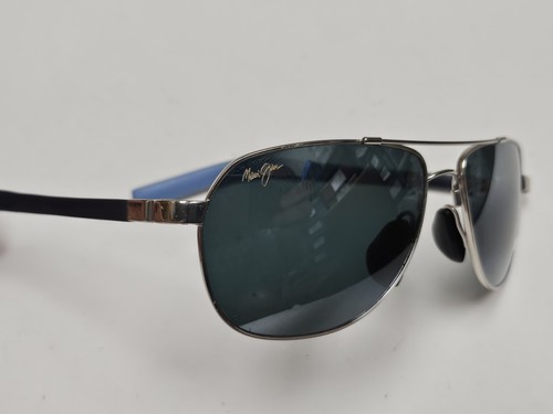 Maui Jim Guardrails Blue Flexible Aviator Designer Sunglasses Made in Japan