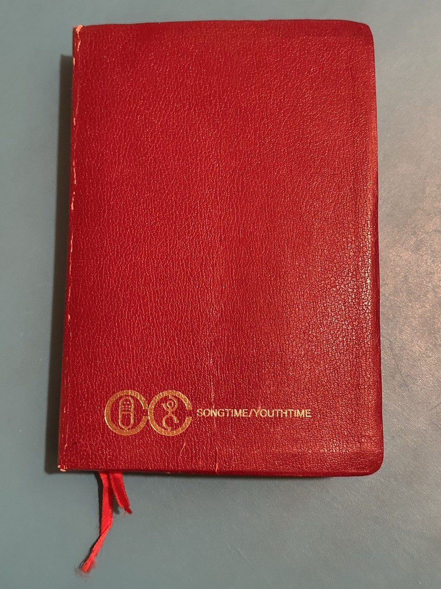 THE OPEN BIBLE ~Songtime Youthtime Edition 1975 KJV Red Letter