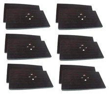888 Display USA 72 Slot Black Jewelry Travel Ring Inserts Display Pads