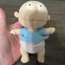 Vintage Rugrats Tommy Pickles Plush 7" Applause 1997 Nickelodeon Toy Doll