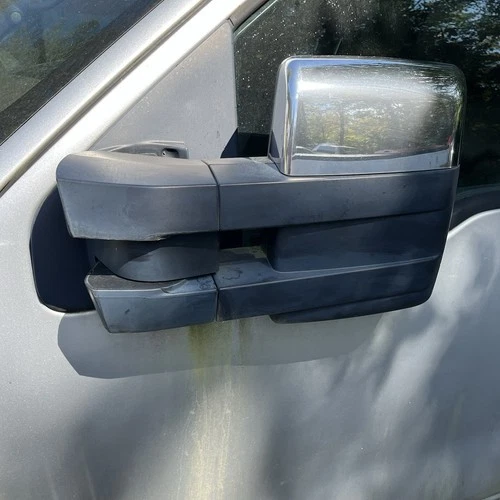 2009 - 2014 Ford F150 OEM Chrome Power Heated Dual Arms Driver Side Tow Mirror