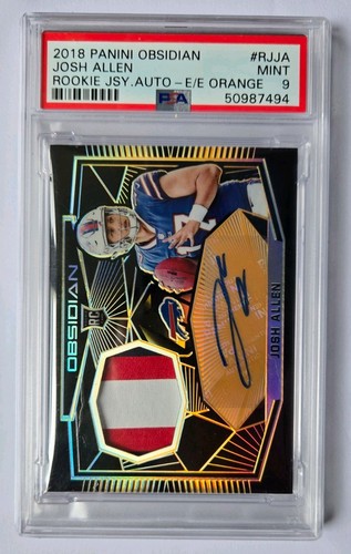 Josh Allen 2018 Obsidian Rookie Patch Auto RPA ORANGE Only 1 PSA 10