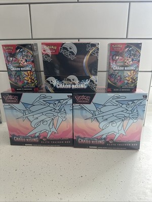Pokémon Chaos Rising Bundle, PKC ETB, Booster Box und Booster Bundle