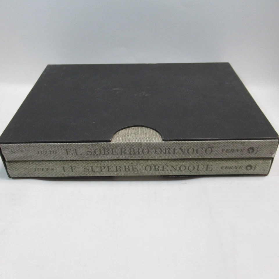 The Mighty Orinoco by Jules Verne in 2 Volumes (French & Spanish) Hardback Books - Image 2 of 4
