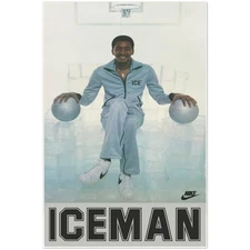 Iceman Basketball Legend Poster