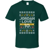 Jordan Love 10 Ugly Christmas T Shirt
