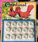 Lot of White Milk Glass 4 Hole Vintage Buttons- Qty 15